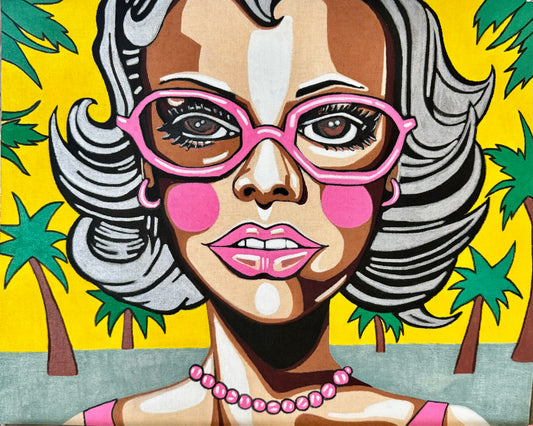 Barbie Under the Palms Print