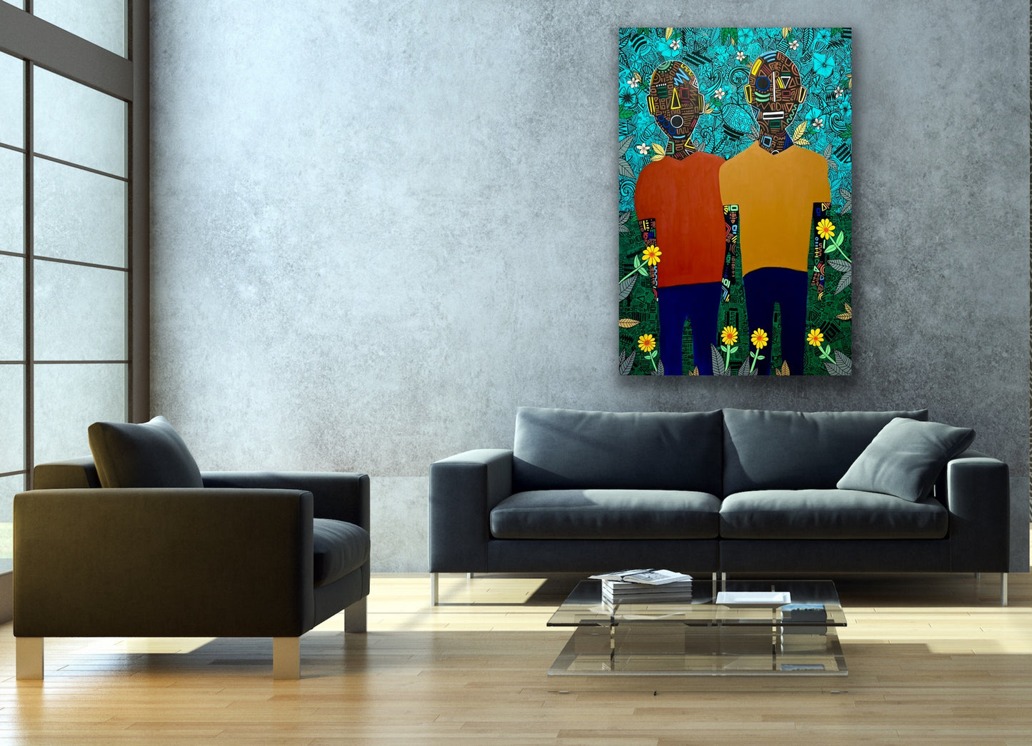 Sidewalk Sunflowers