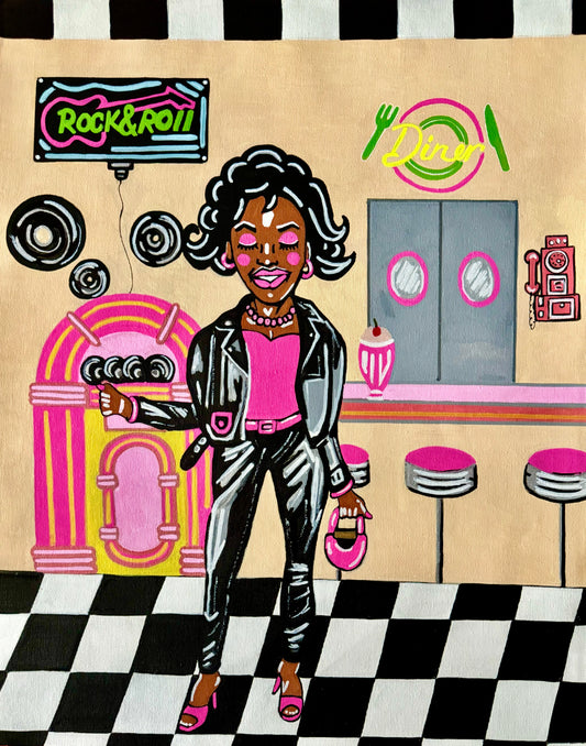 Rock with Me Barbie Print