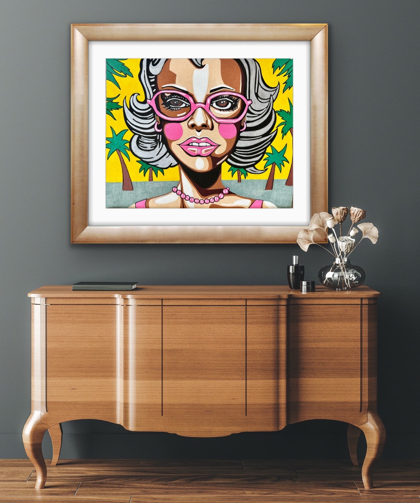 Barbie Under the Palms Print