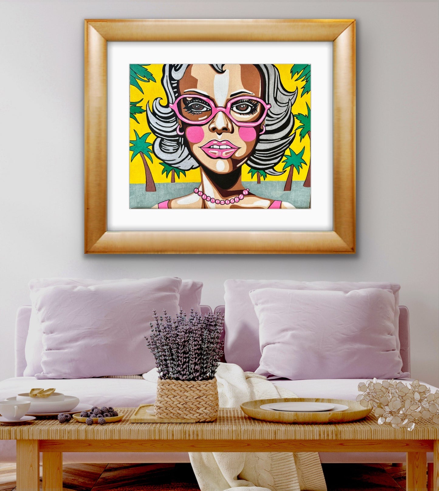 Barbie Under the Palms Print